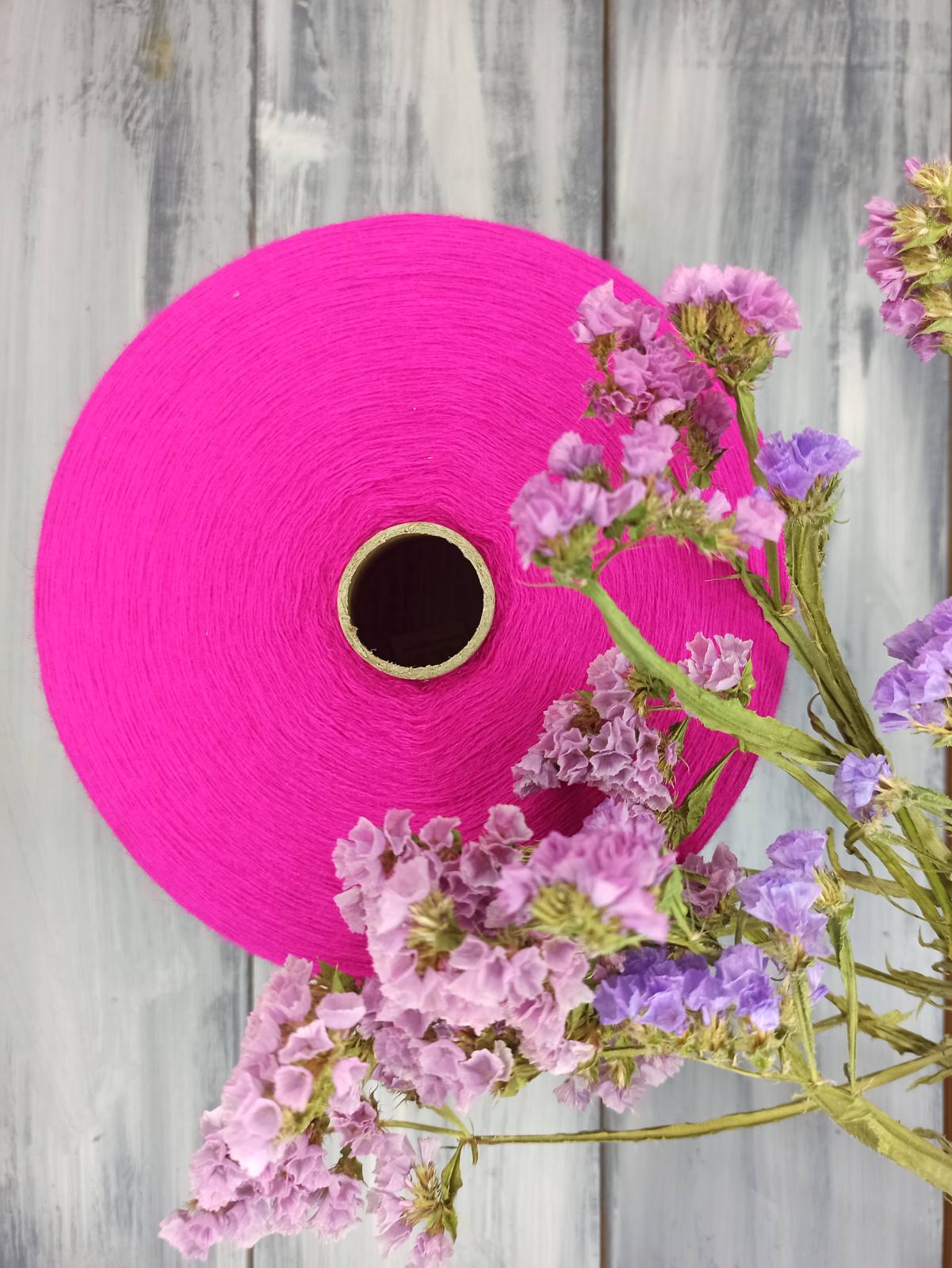 Слонимская пряжа на бобинах полушерсть