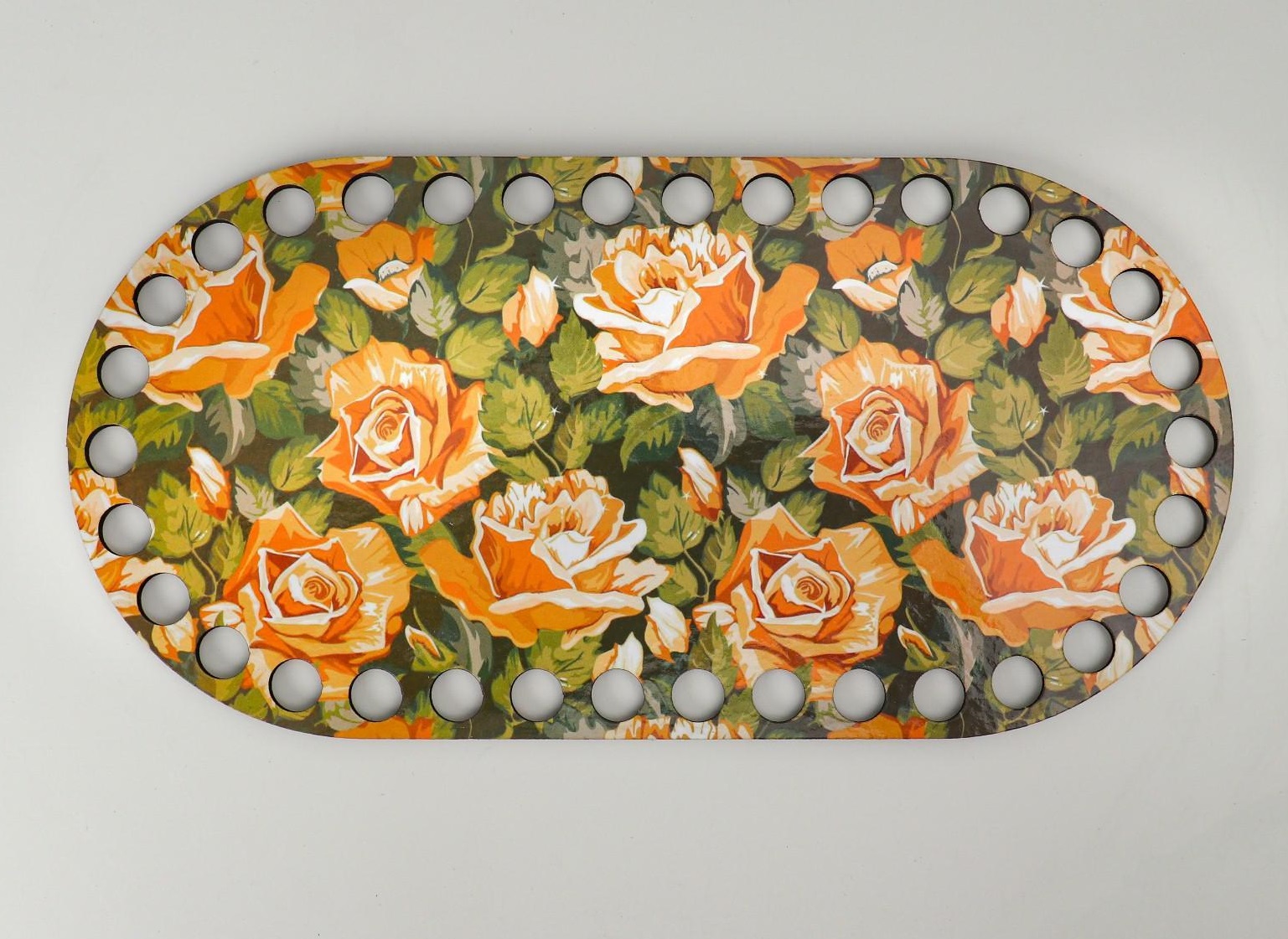 Заготовка для вязания "Овал ", донышко фанера, 20×10 см