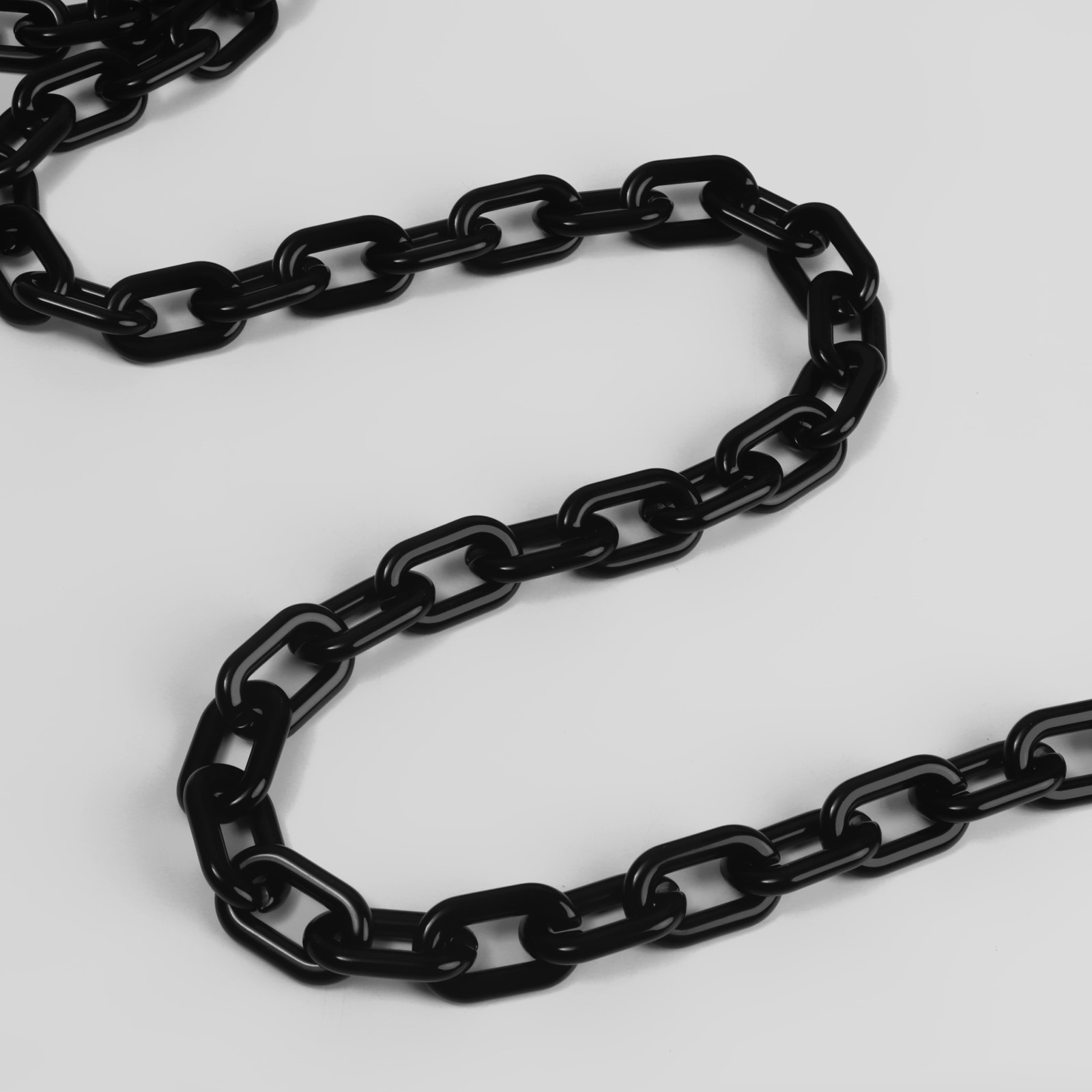 Цепочка для сумки пластиковая, 31 × 19 мм, 120 см