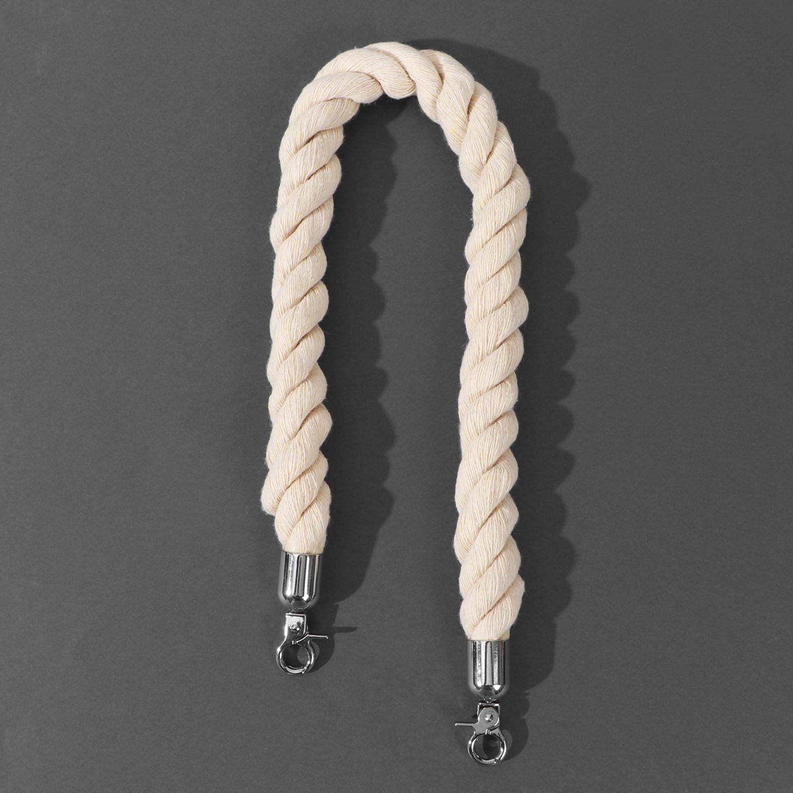 Ручки для сумки, канат, 60 × 1,5 см, с карабинами