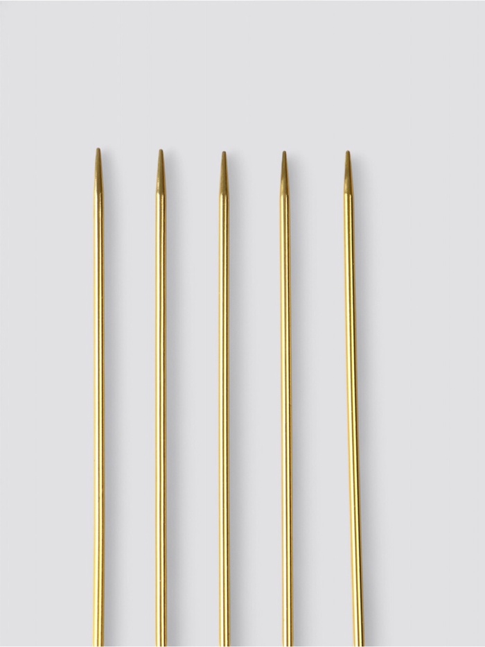Спицы для вязания, чулочные, из алюминия, 5 шт.