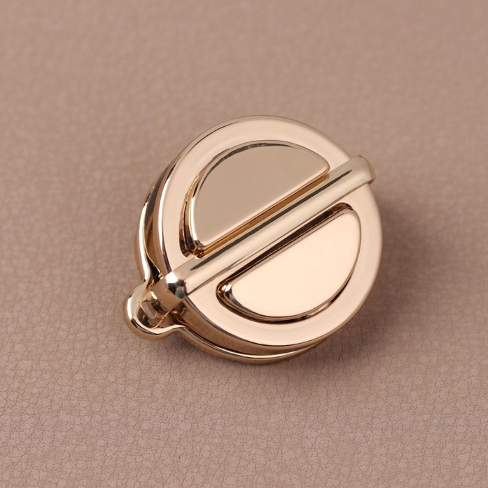 Застёжка для сумки, 3 × 3 см, золото, серебро