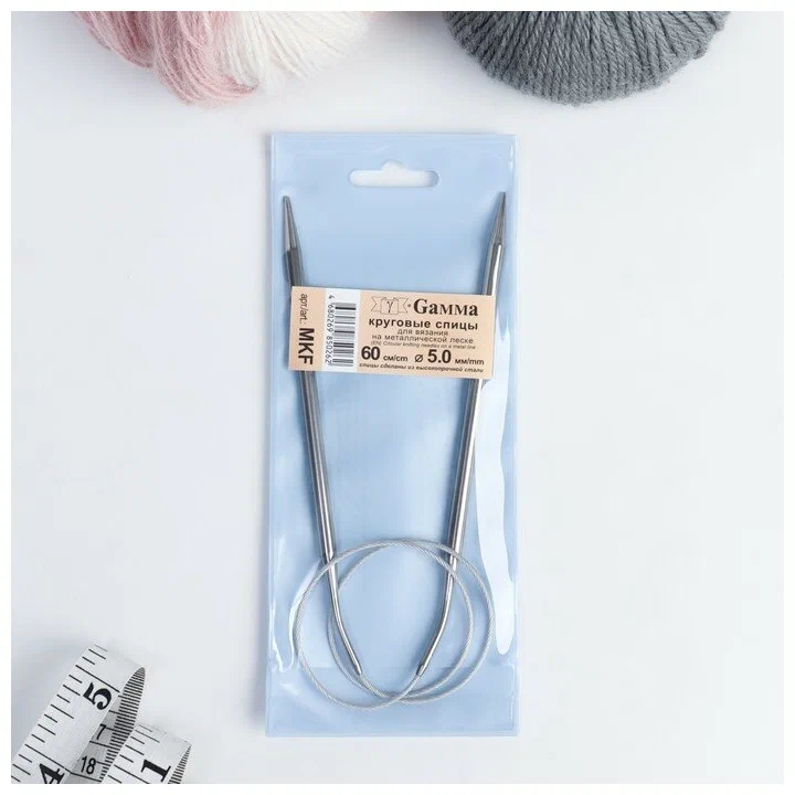 Спицы круговые с металлическим тросом GAMMA