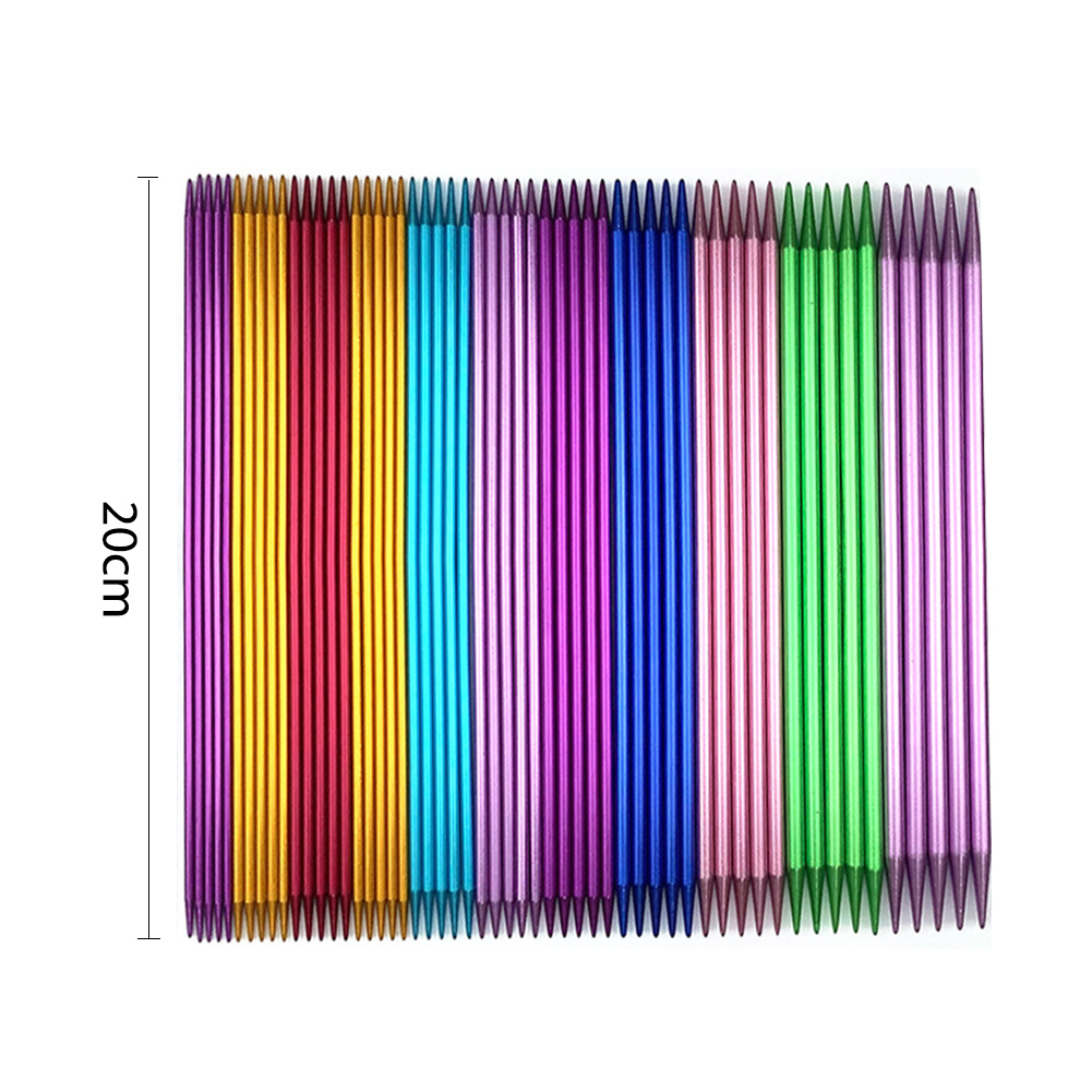 Набор чулочных металлических спиц (11 размеров/20 см) в чехле