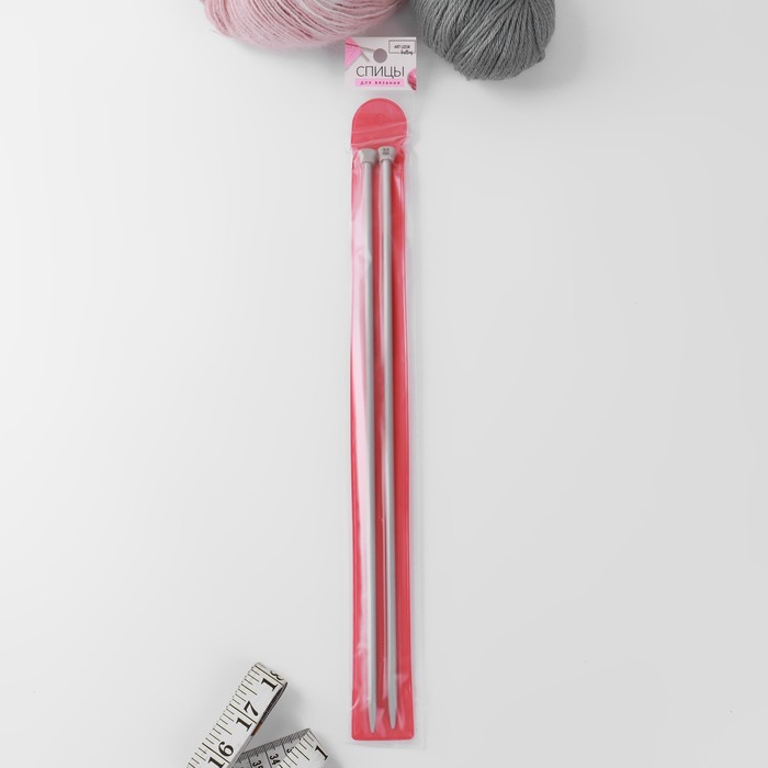 Спицы для вязания, прямые, с тефлоновым покрытием