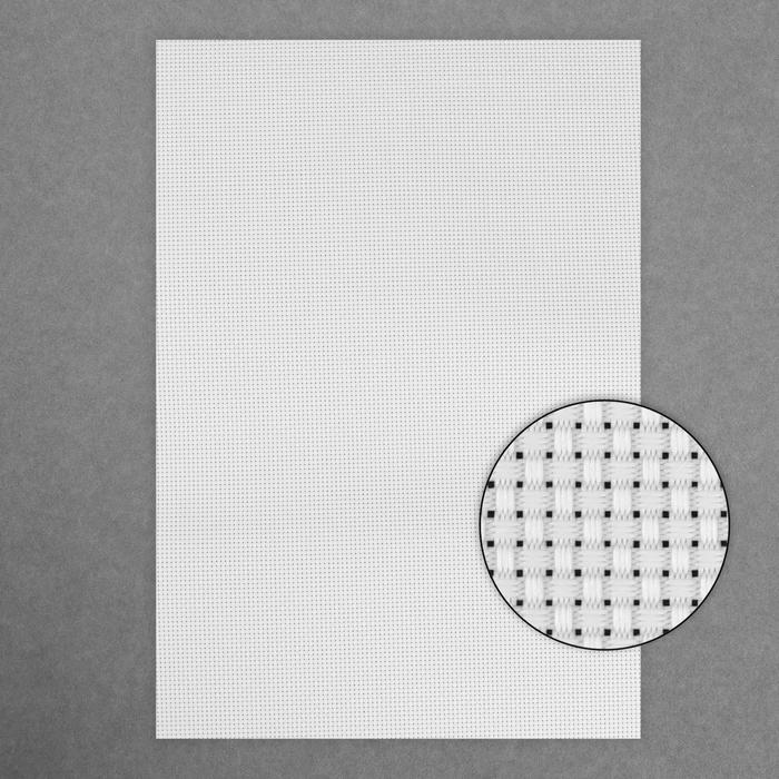 Канва для вышивания, хлопок, цвет белый