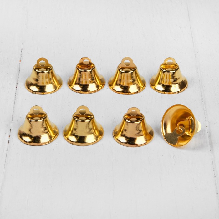 700 (2) Колокольчик, размер 1 шт. 2,1 см, цвет золотой