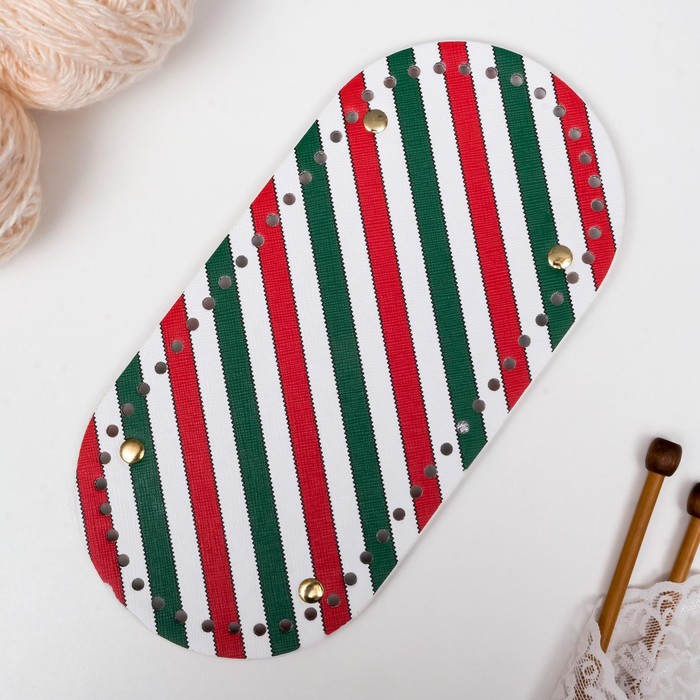 Основа для вязанных изделий кожзам 12х25 см (донышко)