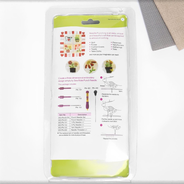 700 Игла для вышивания, для ковровой техники, d = 1,3/1,6/2,2 мм, с нитевдевателем