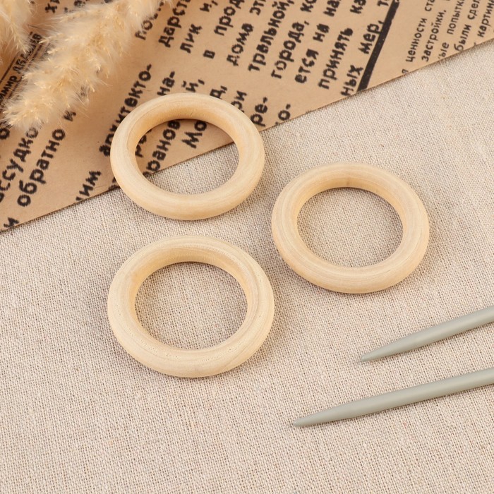 Кольца для макраме, деревянные