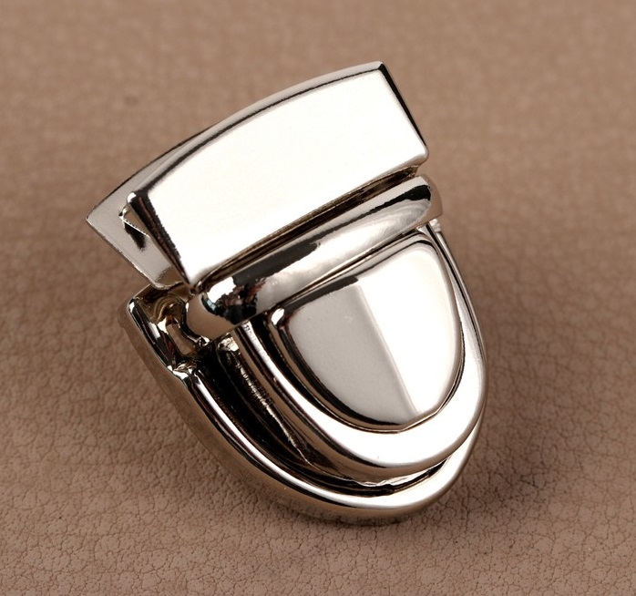 Застёжка для сумки, 3 × 2 см, цвет серебряный, золотой