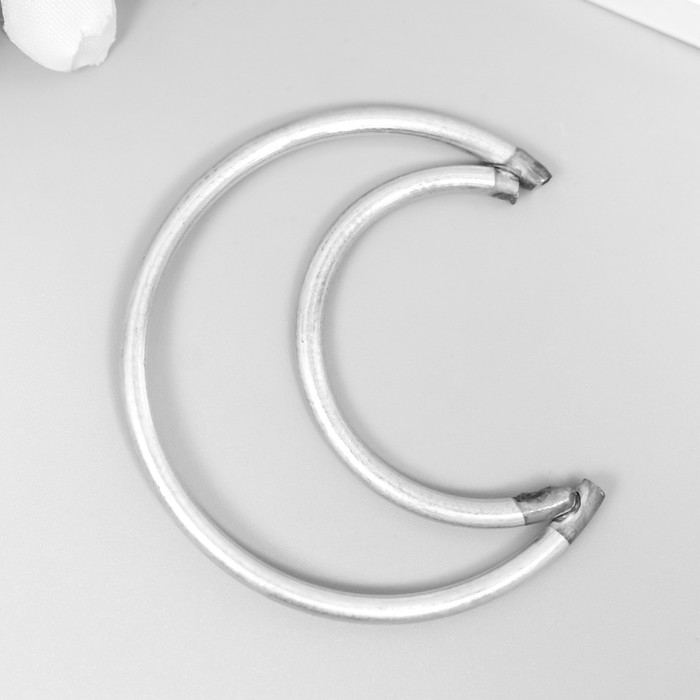 Кольцо металл для изготовления ловца снов "Месяц" 0,28х5х5 см