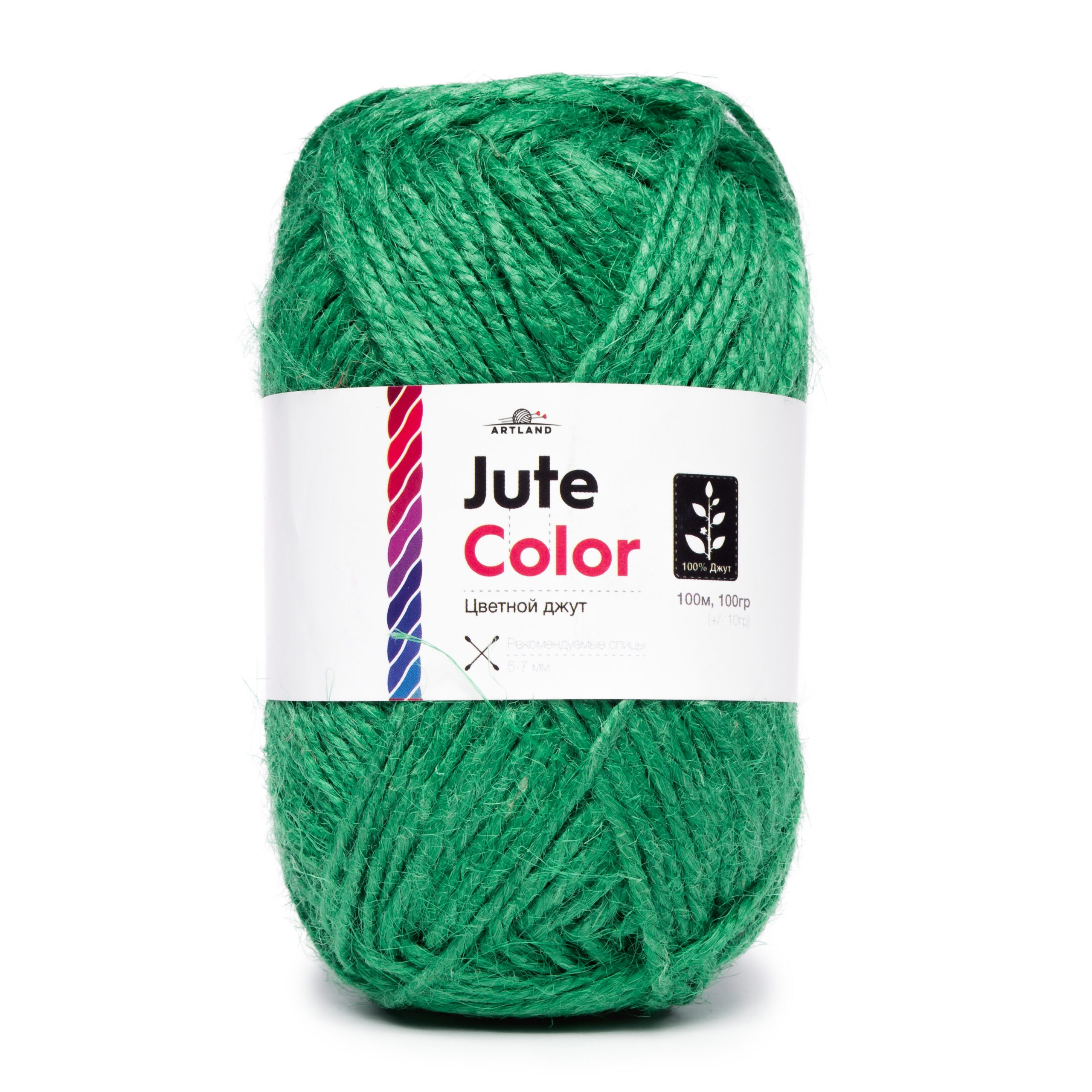 Джут для рукоделия цветной