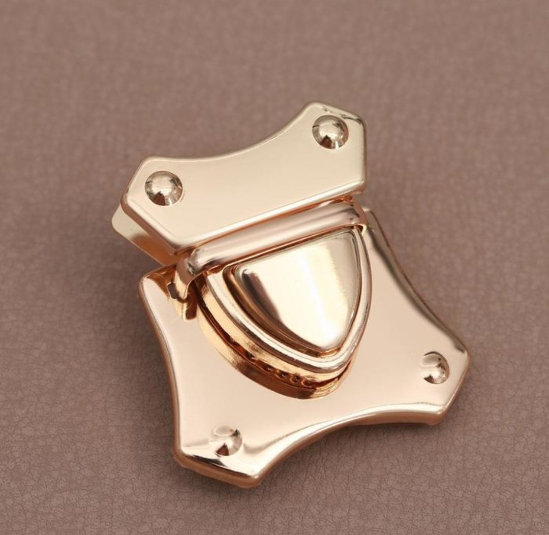 Застёжка для сумки 4*4,2 см, серебро, золото