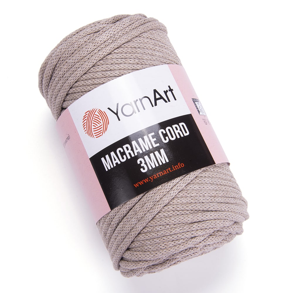 YARNART MACRAME CORD 3mm. / ЯРНАРТ МАКРАМЕ КОРД 3мм.