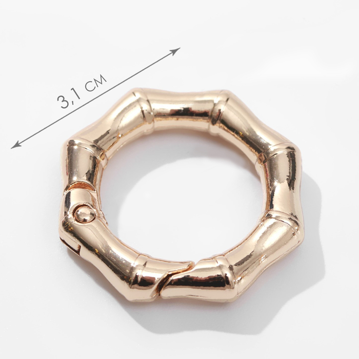 Кольцо-карабин «Бамбук», d=19/31 мм, толщина - 4 мм