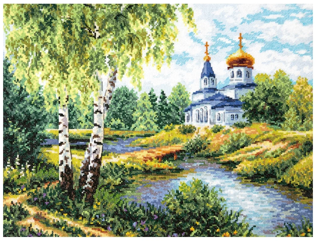 Вышивка крестиком 40×30см/32×32см, в ассортименте
