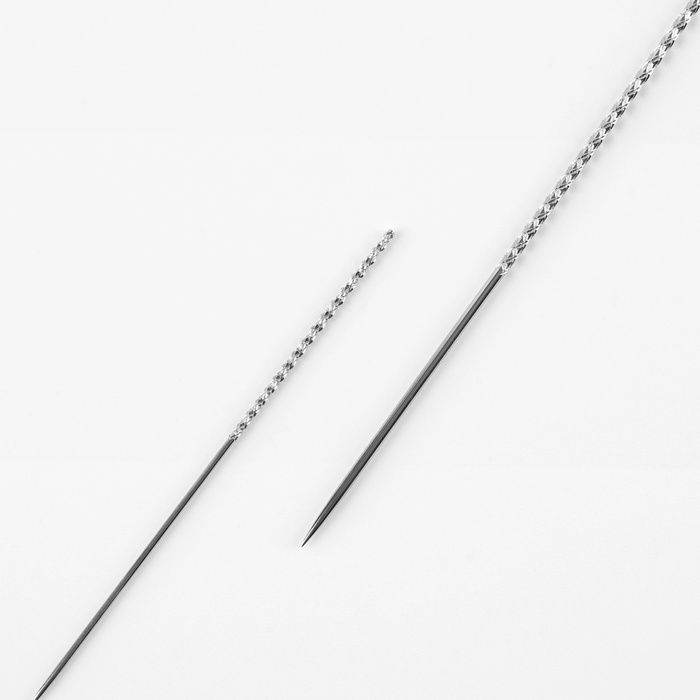 Иглы для удаления затяжек, d = 0,8 / 1,2 мм, 6 - 7,8 см, 2 шт