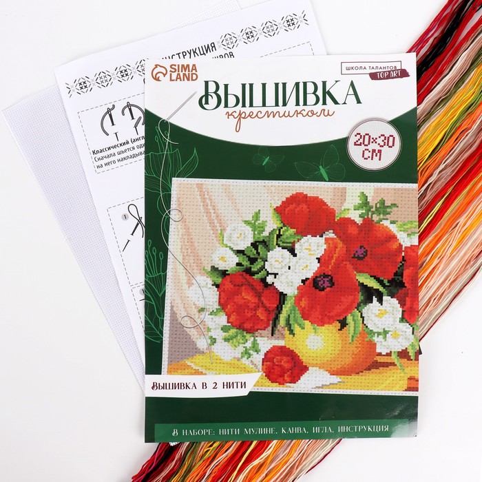 Вышивка крестиком 20×30см/28×23см, в ассортименте