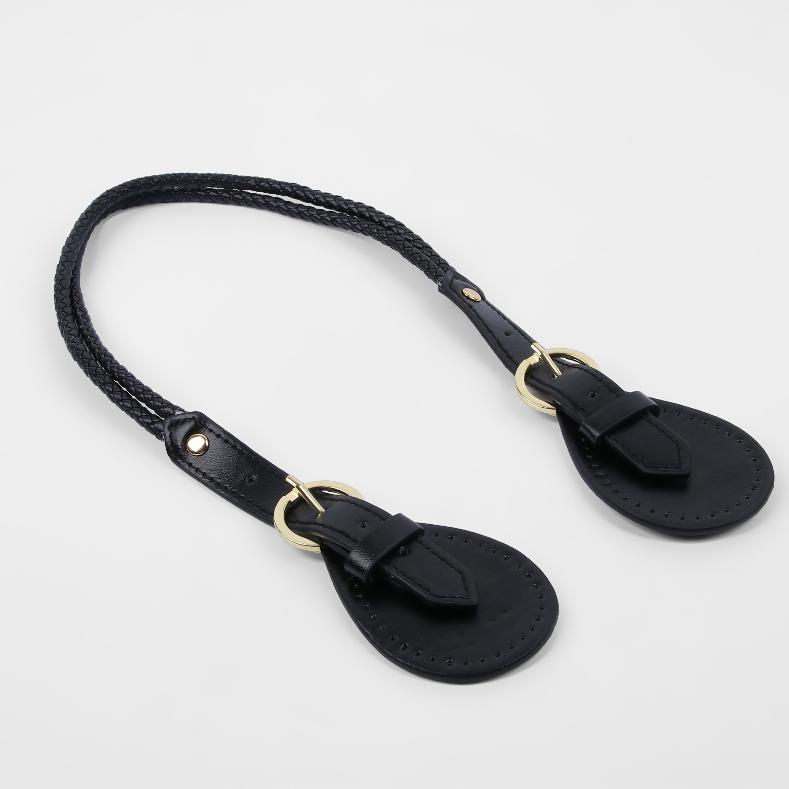 Ручка для сумки, шнуры, 60 × 1,8 см, с пришивными петлями 5,8 см