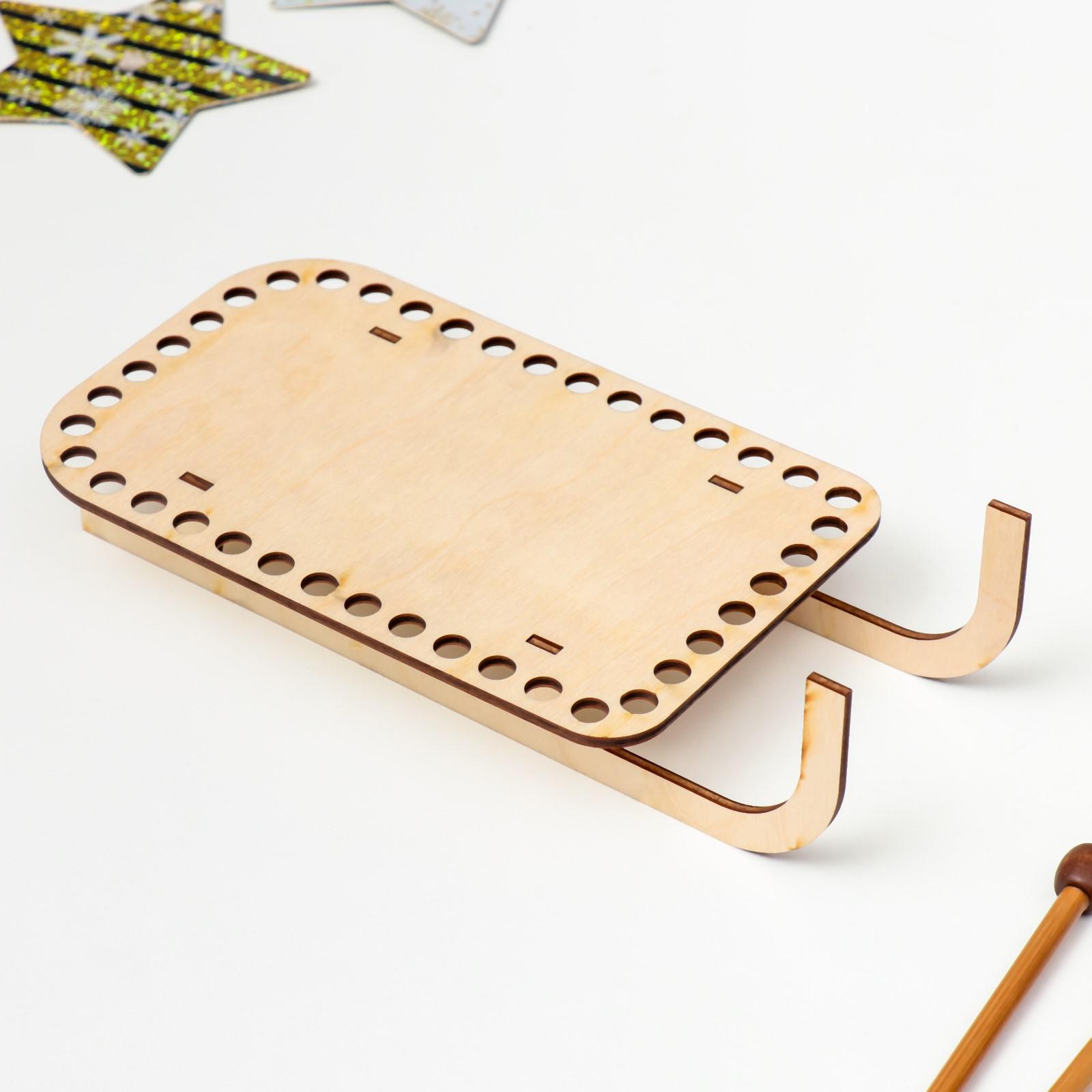 Заготовка для вязания "Саночки" 18х11 см