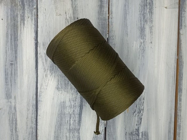 хаки Полиэфирный шнур 5-200 без сердечника